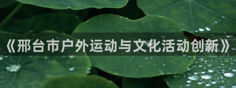 七星体育：《邢台市户外运动与文化活动创新》