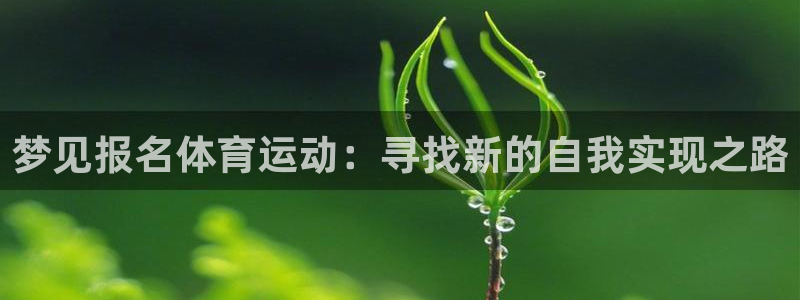 七星体育彩票中奖规则图：梦见报名体育运动：寻找新的自我实现之路
